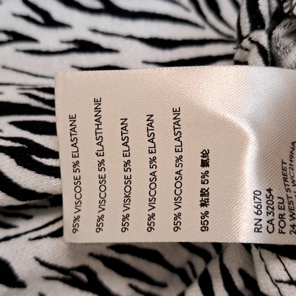 Free People Coco Animal Print Tank Top in Black/White - Picture 10 of 11